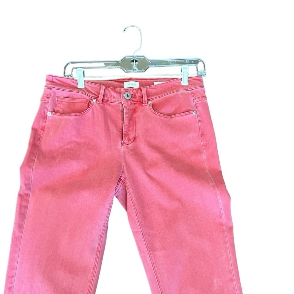 J Jill Cropped Dusty Red Cuffed Jeans - Picture 5 of 7